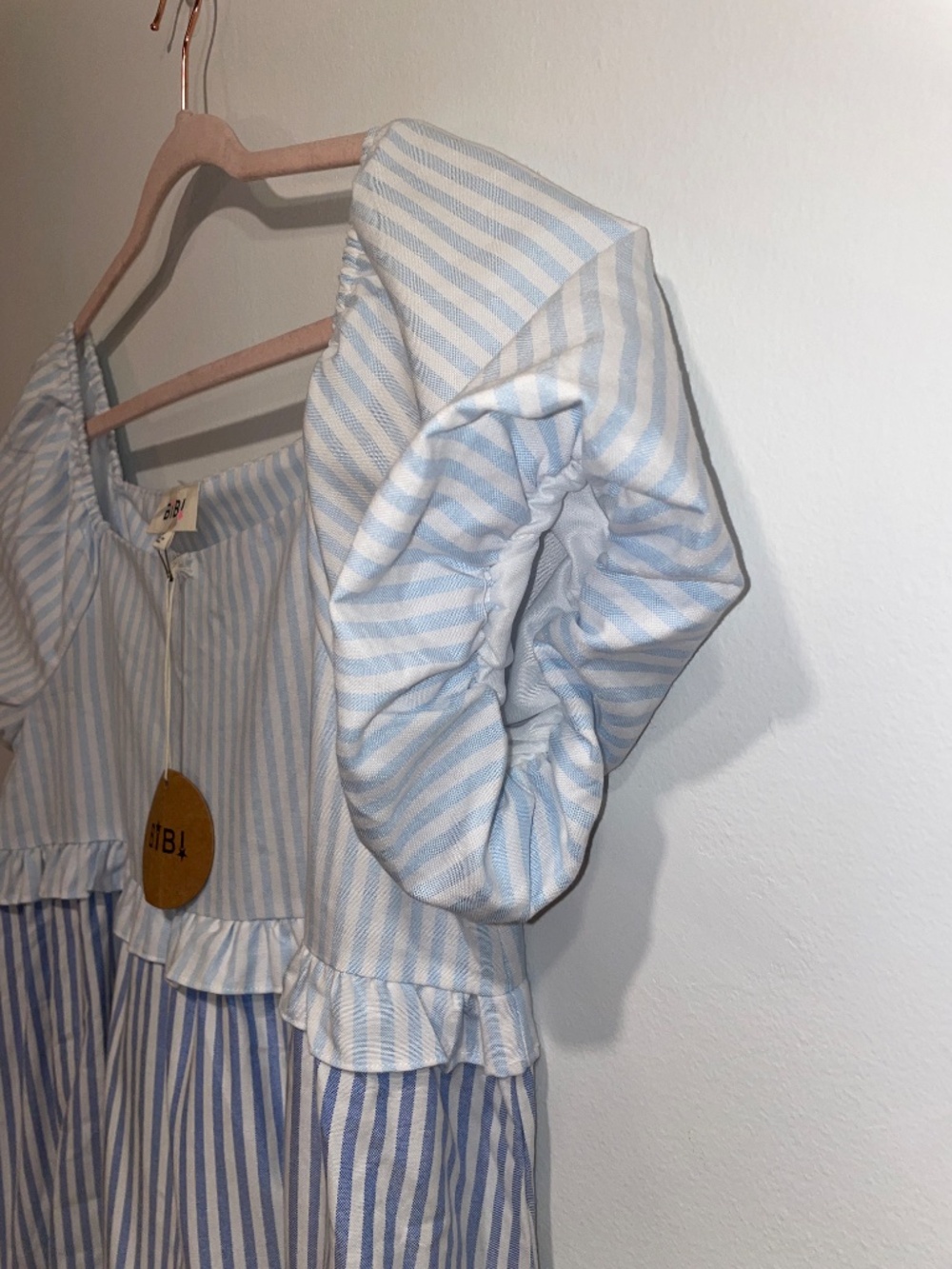 NWT BiBi Womens Striped Dress M - Picture 4 of 6